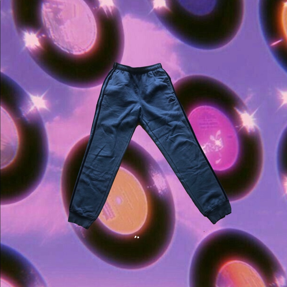 blue adidas sweatpants
